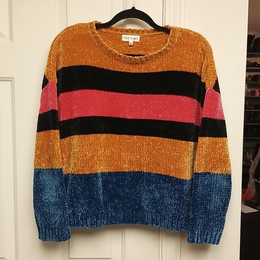 Super SOFT Chenille Sweater, Striped